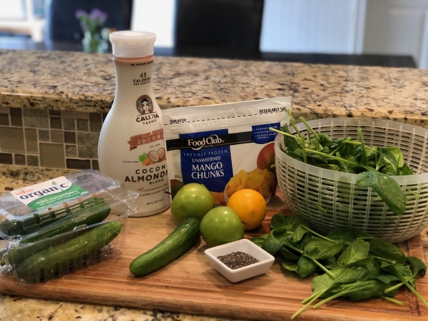 Healthy Shamrock Smoothie Ingredients