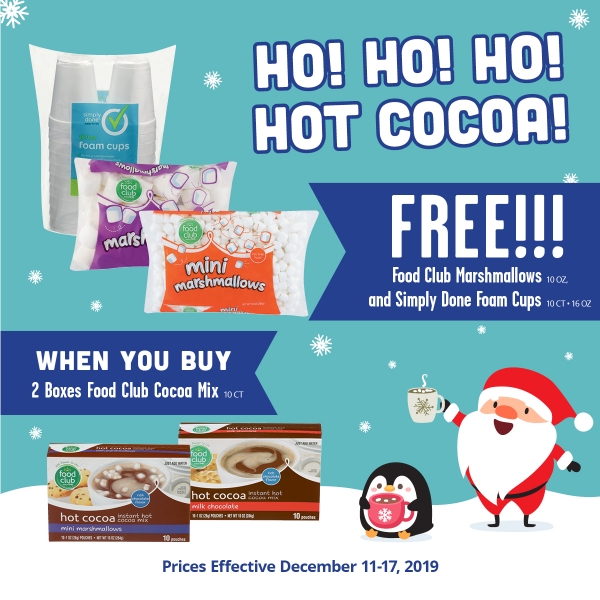 Food Club Hot Chocolate Deal