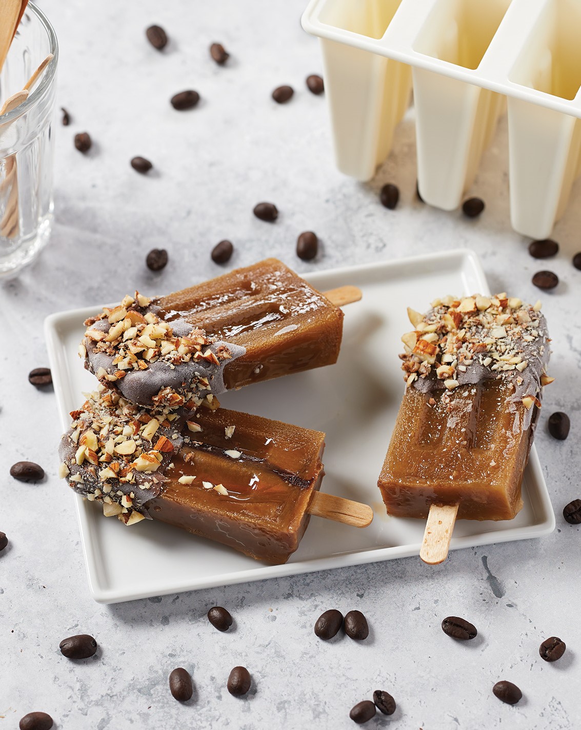 Frozen Latte Popsicles