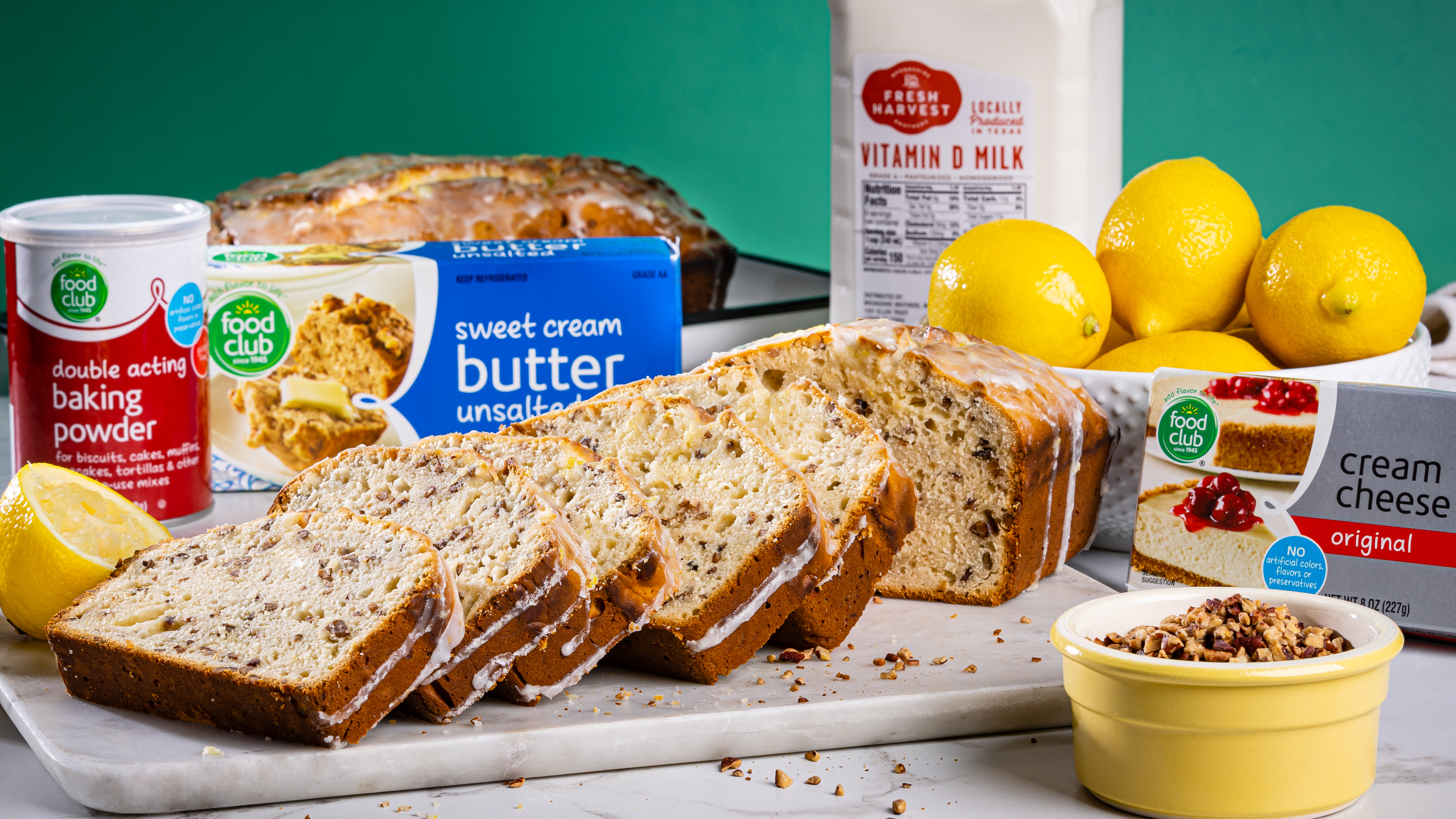 Lemon-Glazed Cream Cheese Loaf