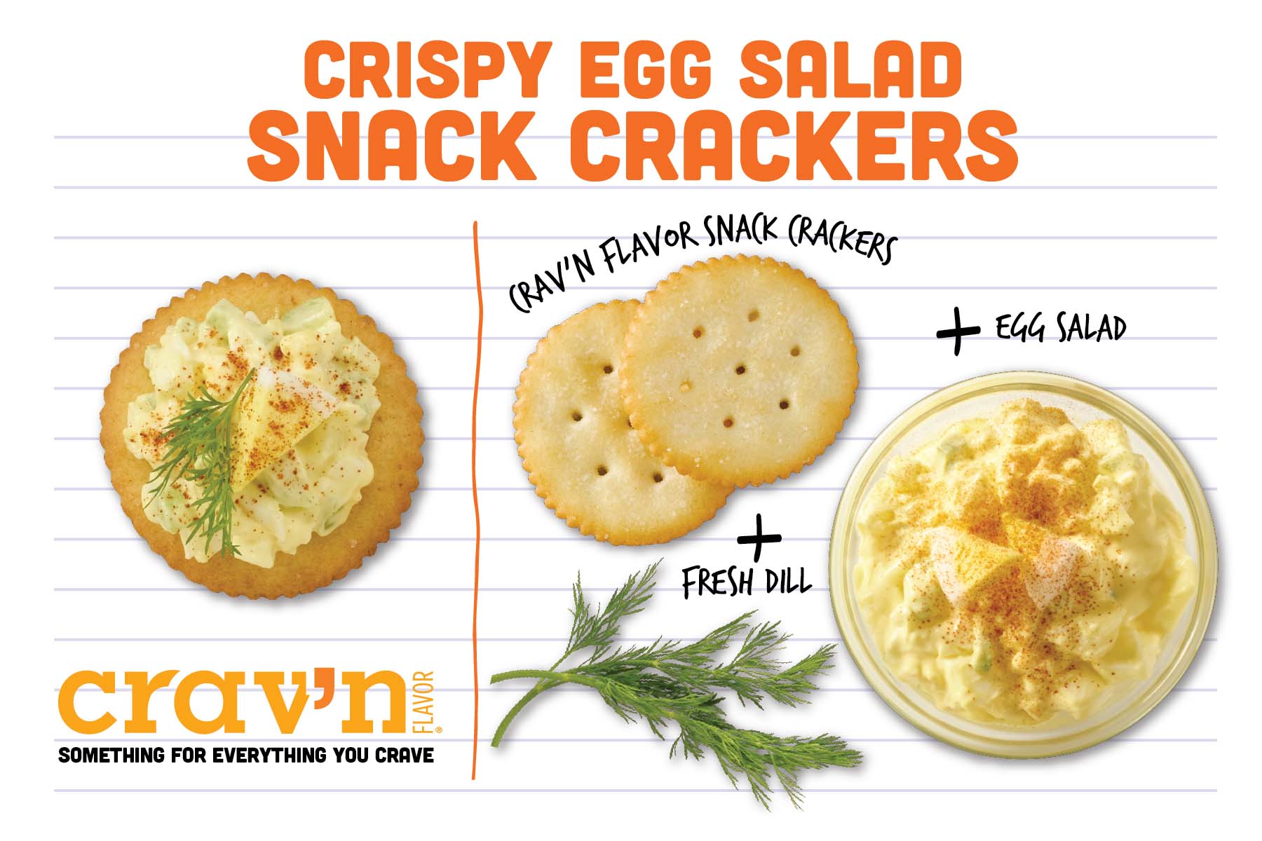 Crispy Egg Salad Snack Crackers