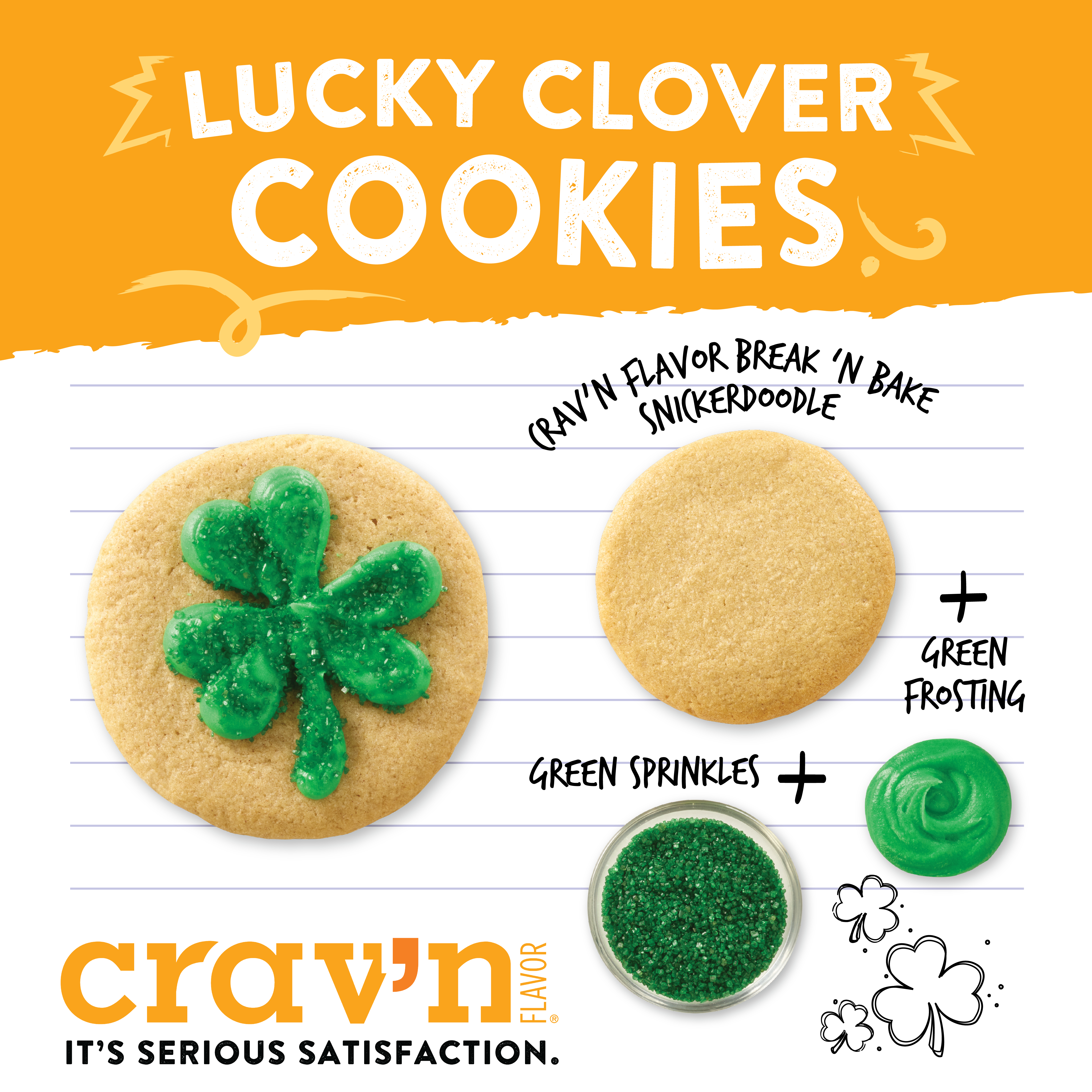 Lucky Clover Cookies