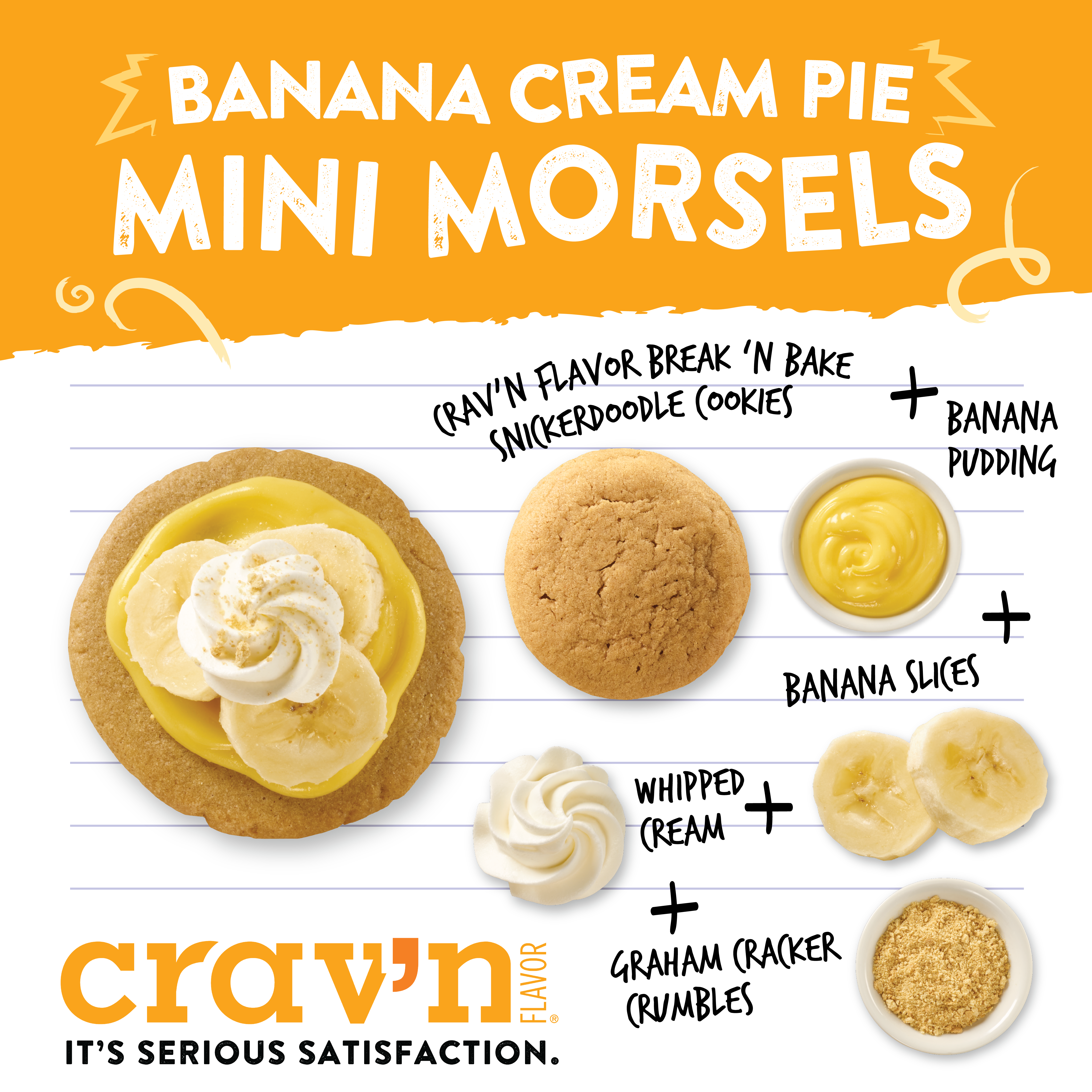 Banana Cream Pie Mini Morsels