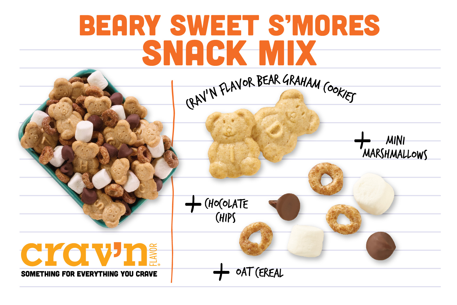 Beary Sweet S'mores Snack Mix