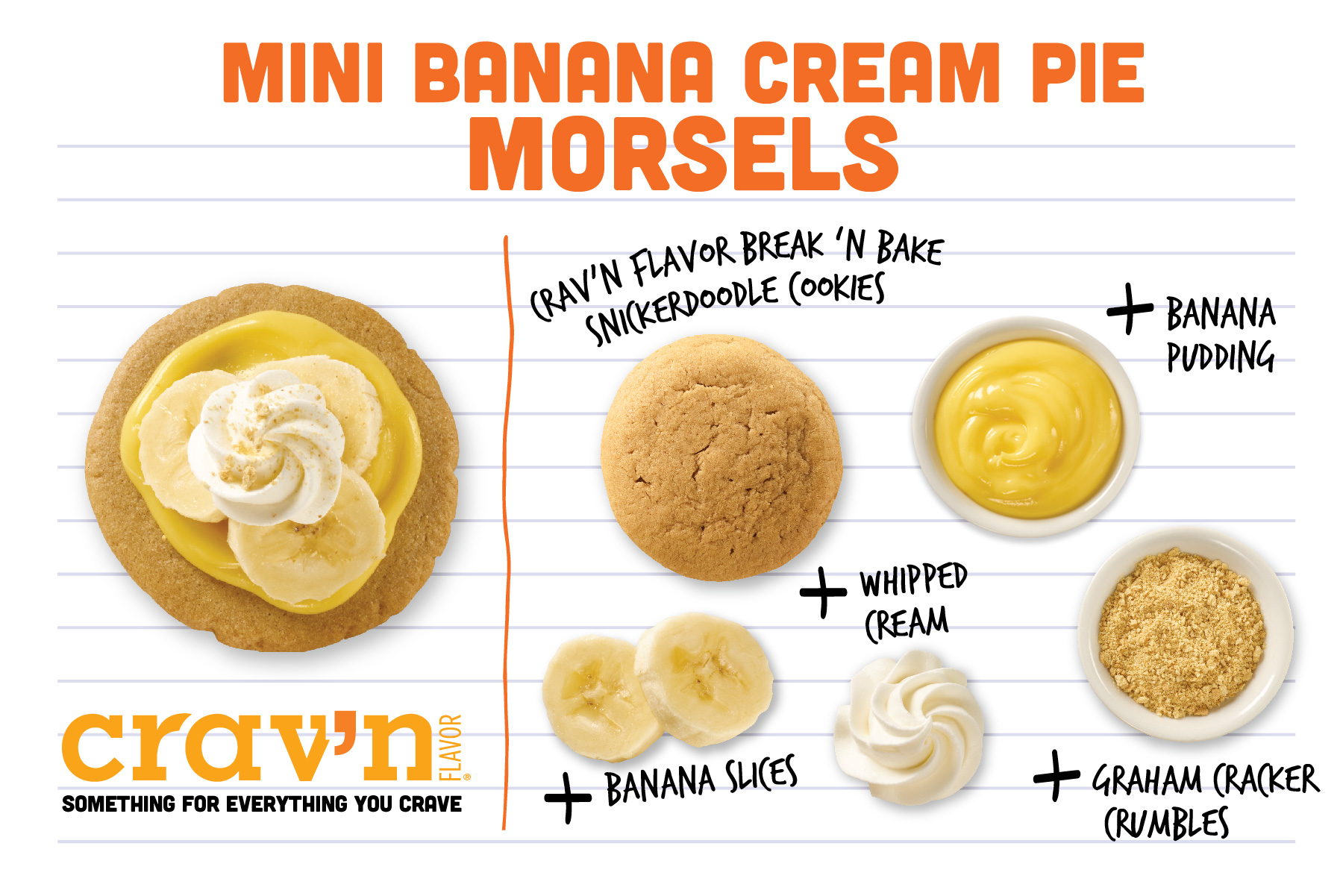 Mini Banana Cream Pie Morsels