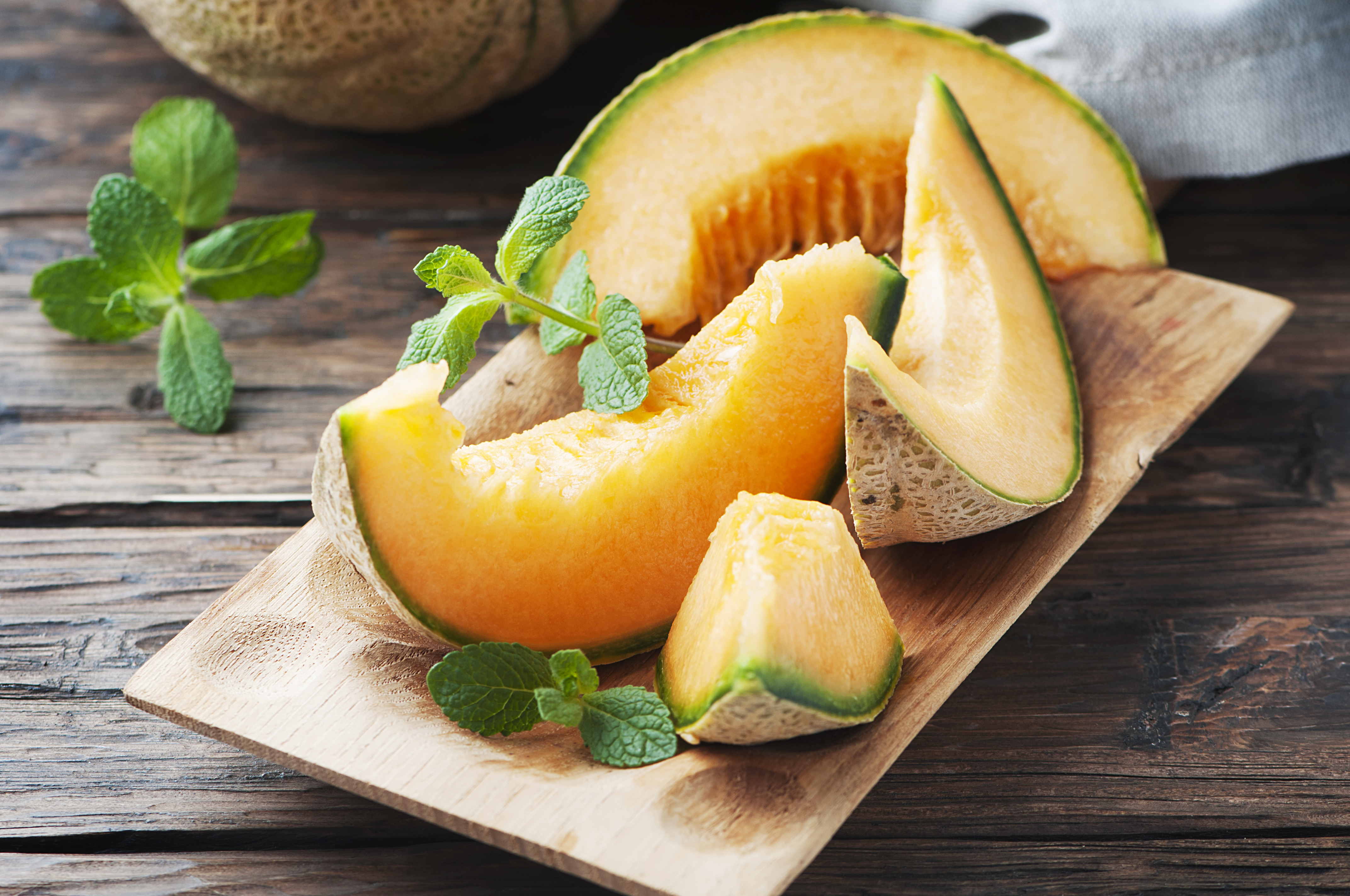 Cut Cantaloupe