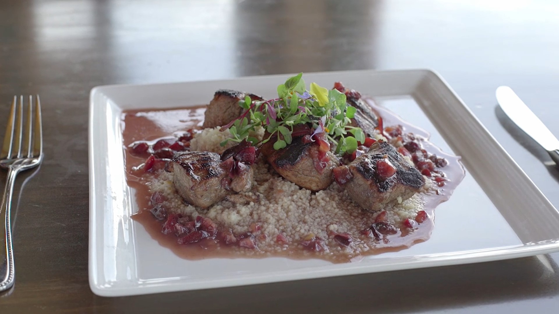 Apple and Cherry Glazed Pork Tenderloin