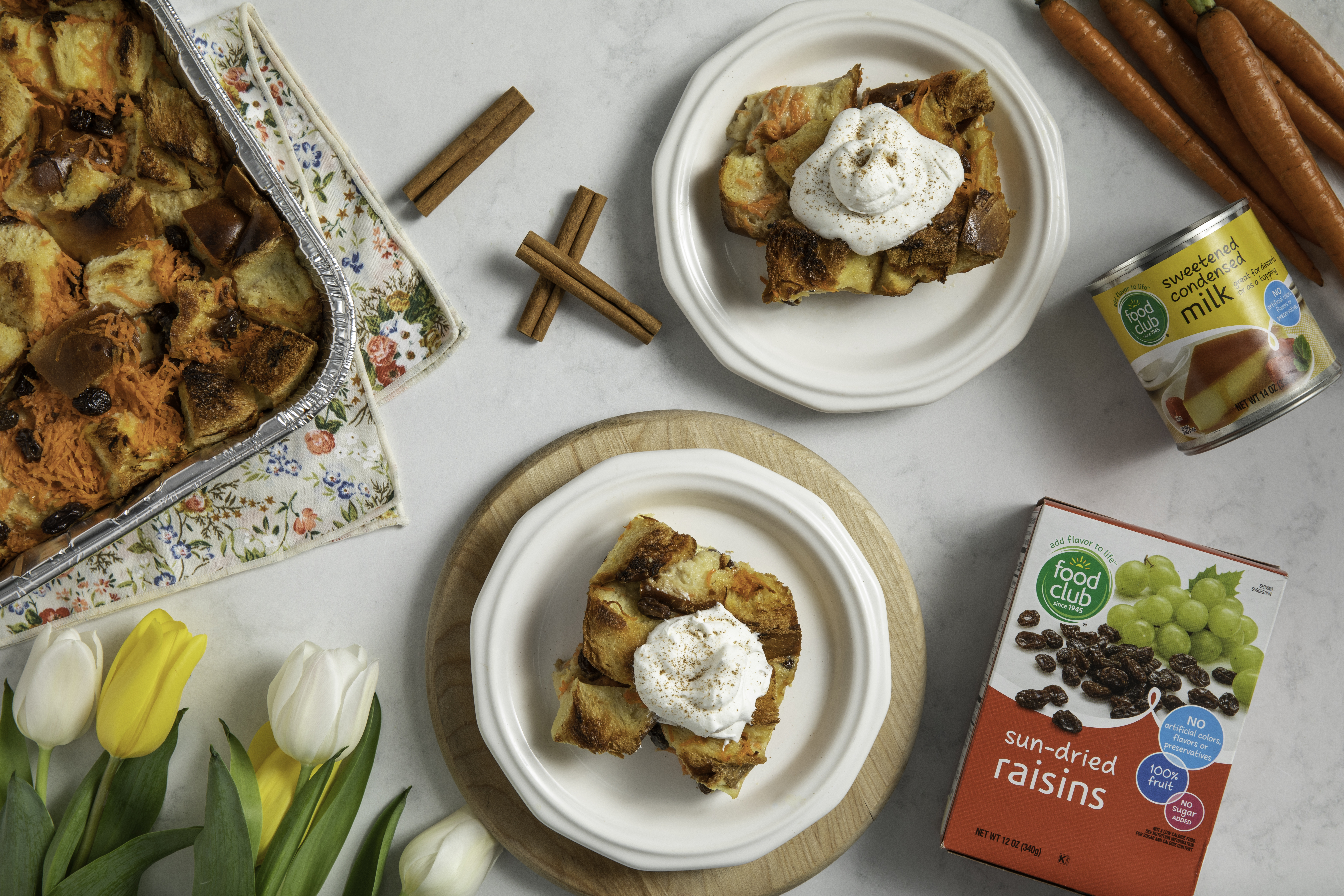 Carrot Cake Bread Pudding