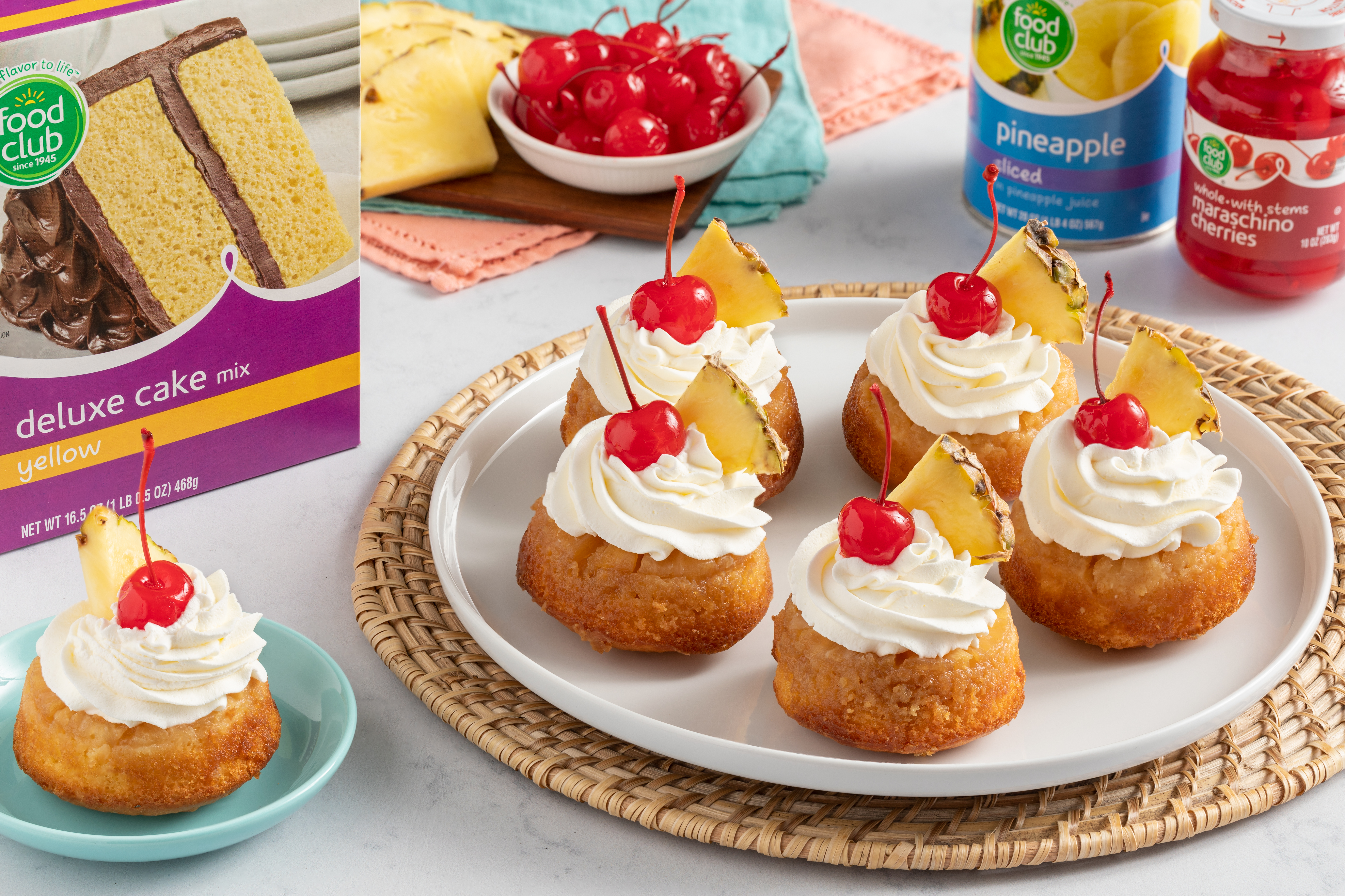 Mini Pineapple Upside-Down Cakes