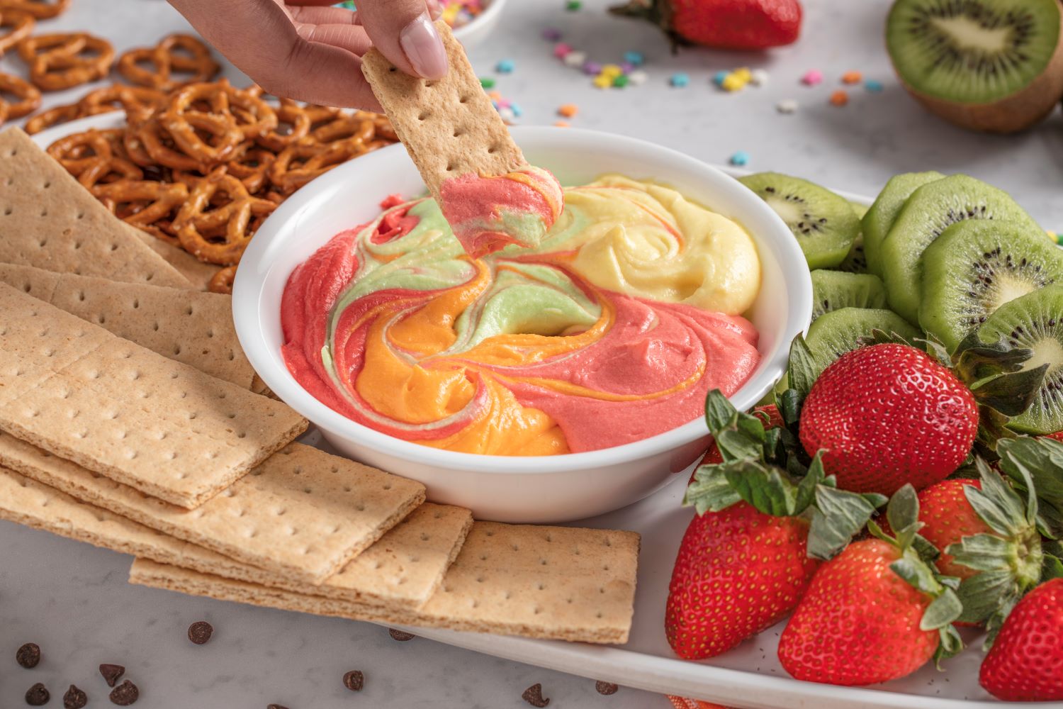 Rainbow Cheesecake Dip