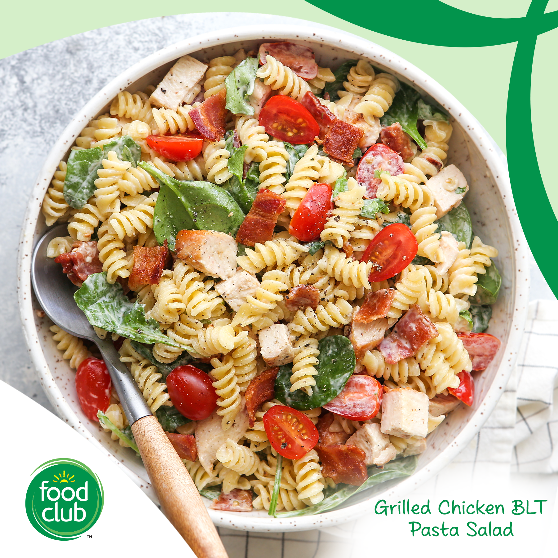 Grilled Chicken BLT Pasta Salad