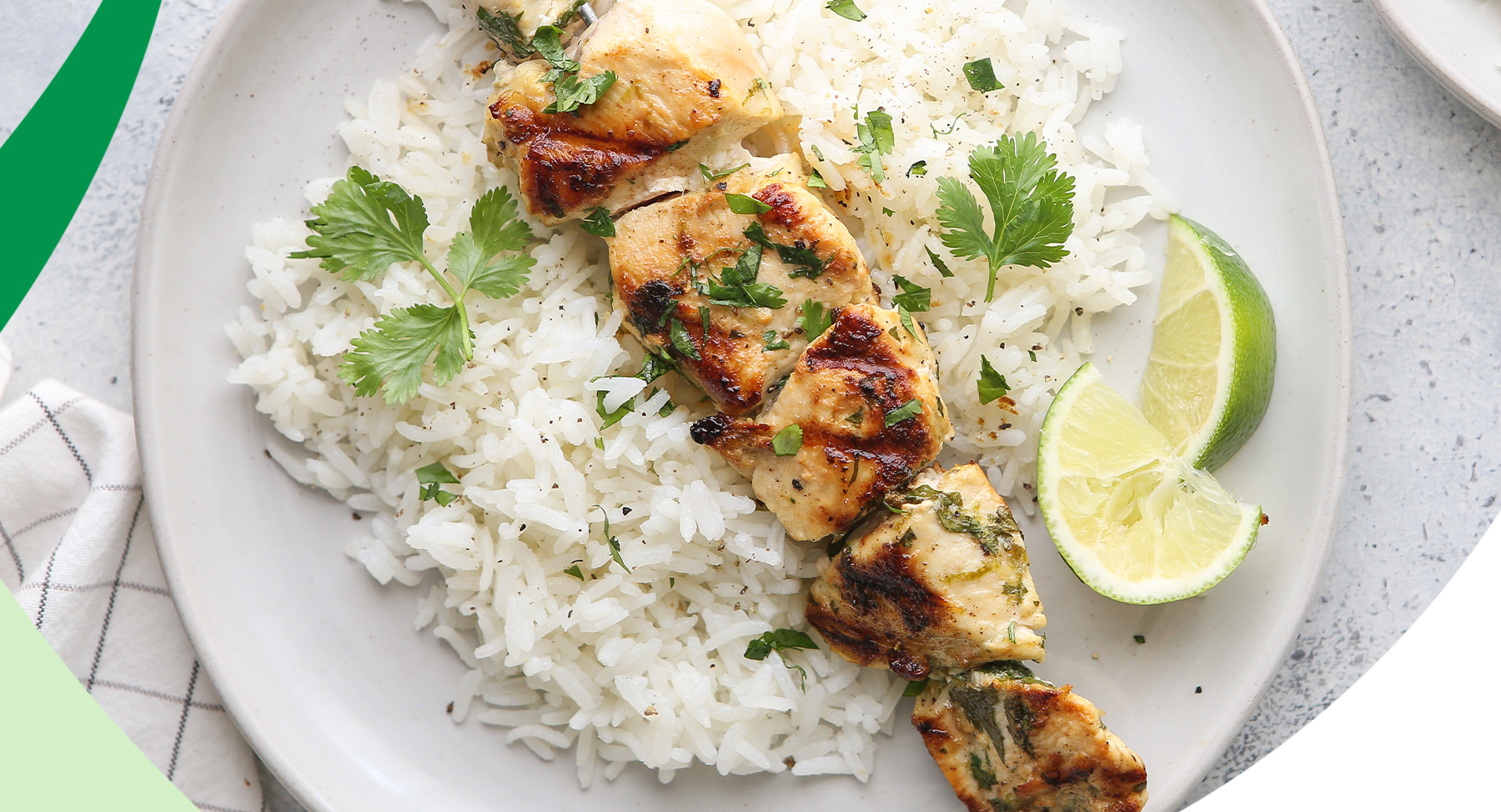 Cilantro Lime Chicken Skewers