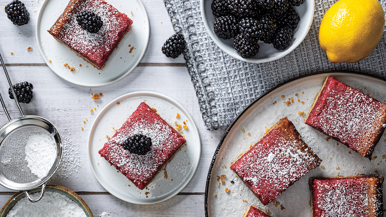 Blackberry Lemonade Bars