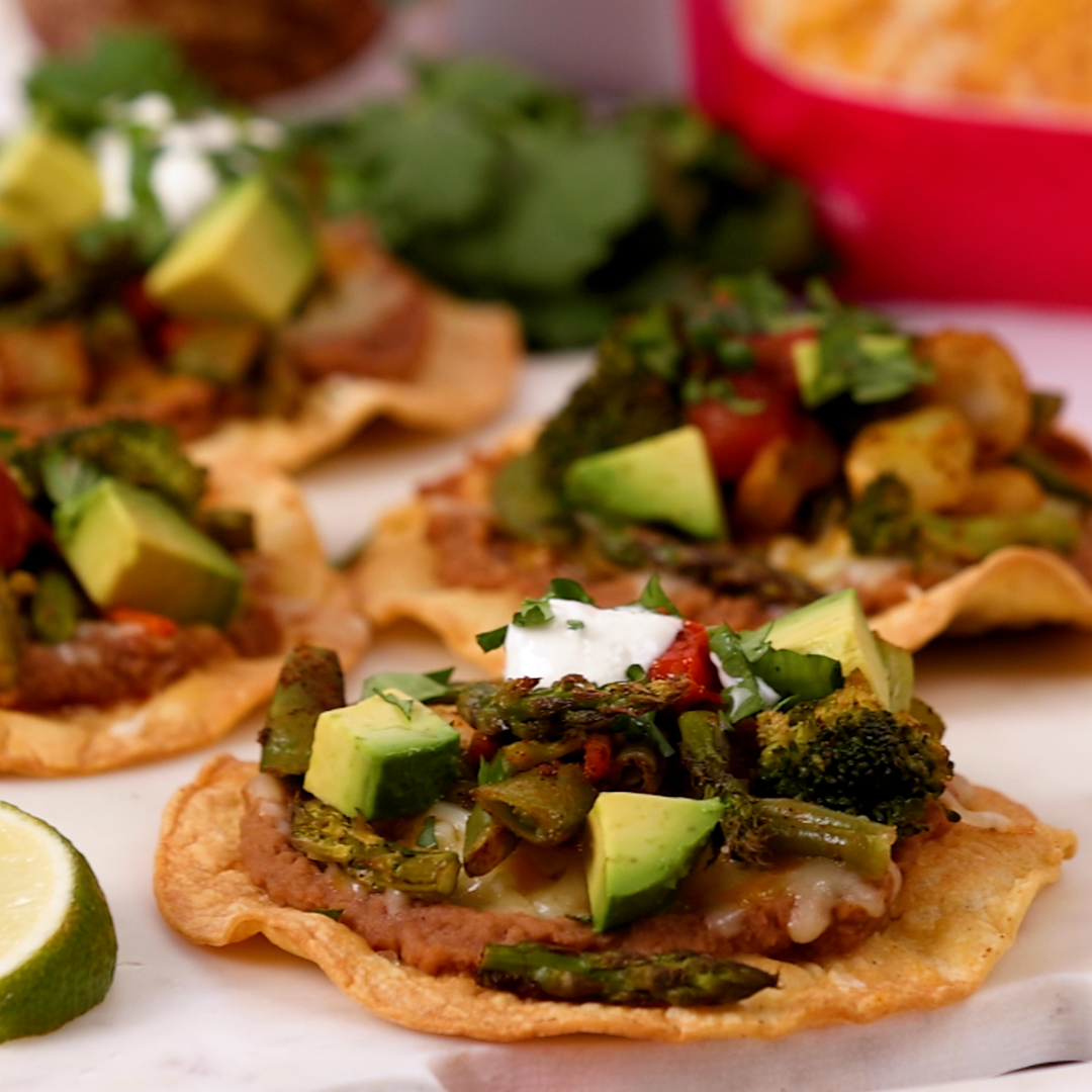 Roasted Vegetable Tostadas