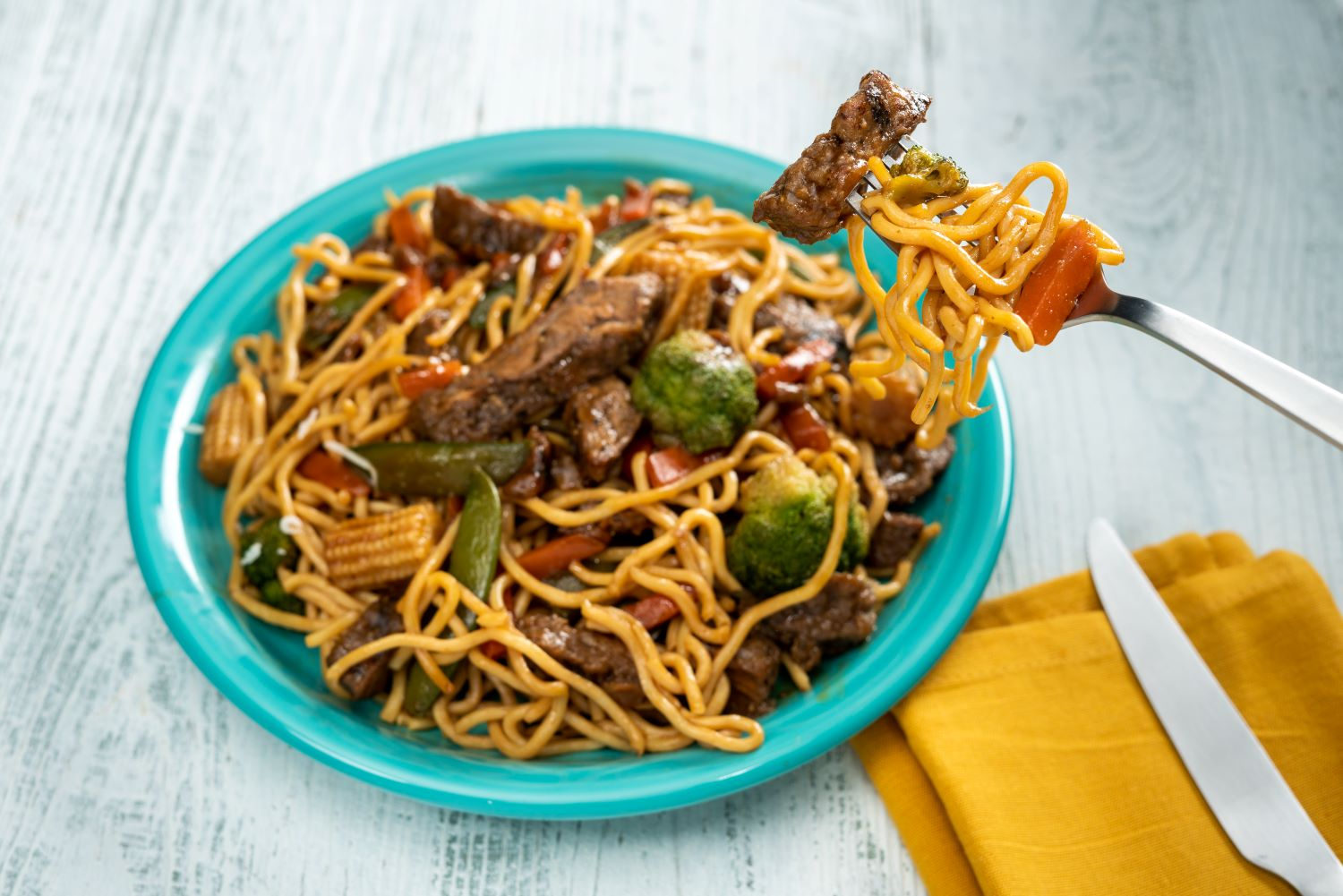 Asian Beef Stir Fry with Noodles